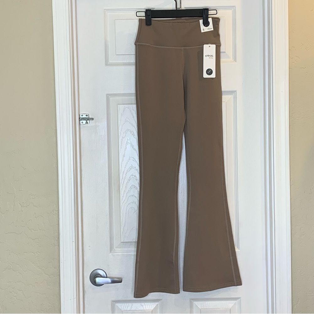 OTOS Brown Tan Flare Leg Leggings Size Small
